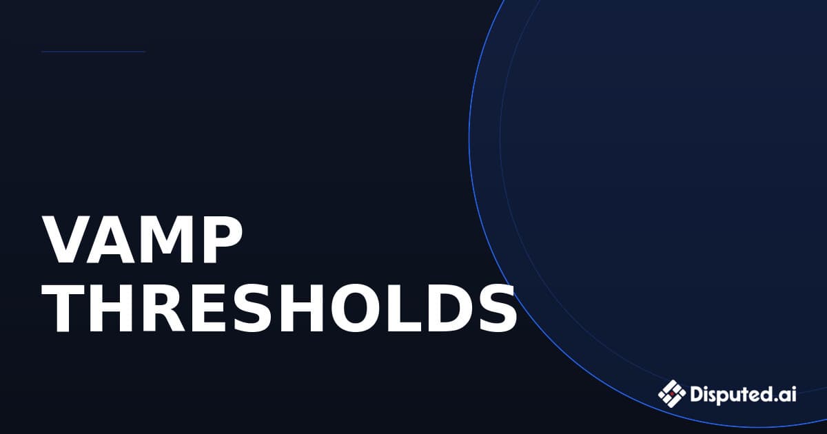 Understanding VAMP Thresholds: The Complete Merchant Reference